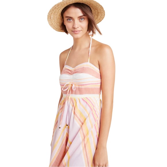 NWT Anthropologie Savannah Halter Dress Midi Woman’s 6 Small - Picture 2 of 7